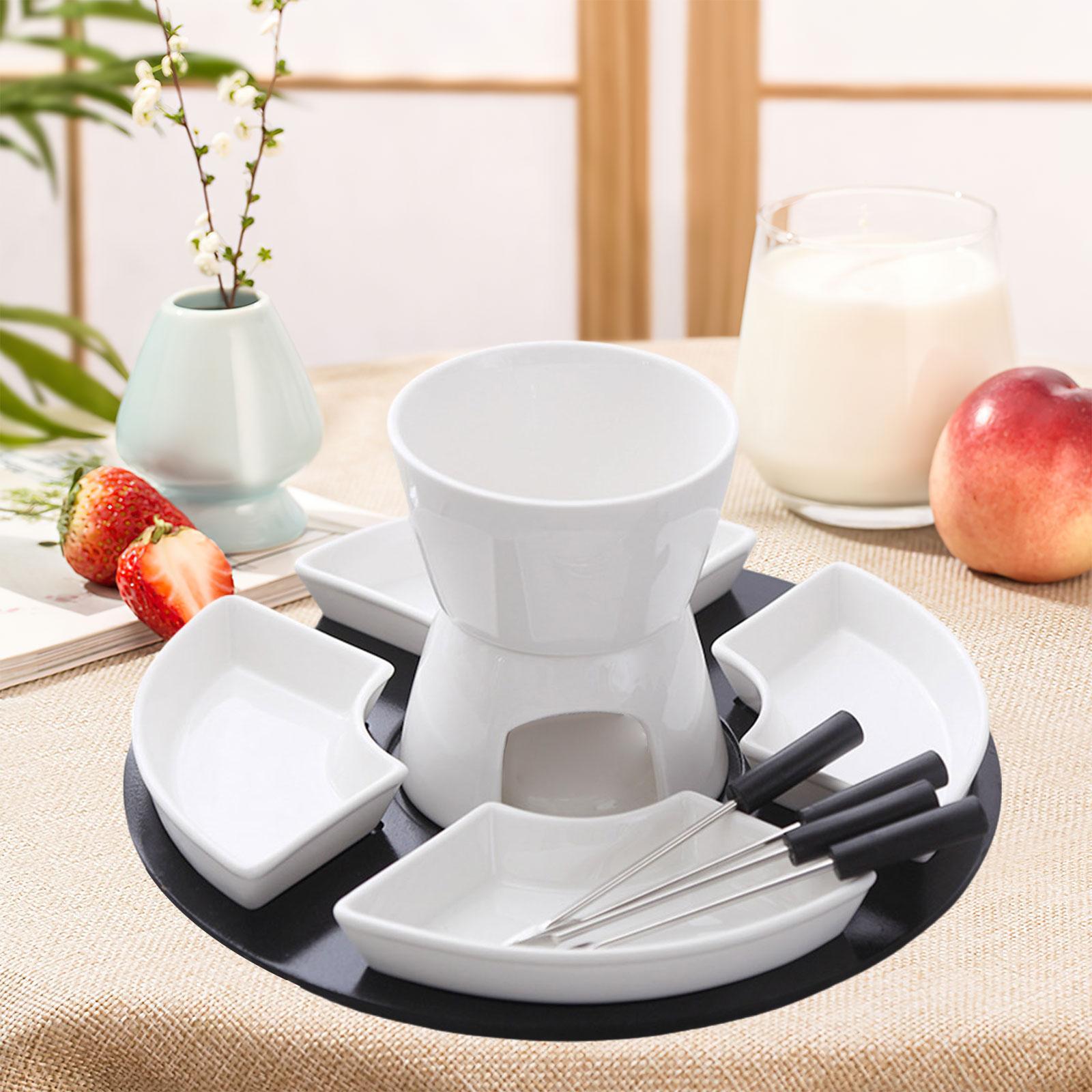 Chocolate Snack - Tempat Mentega Porselen Set Fondue Keramik