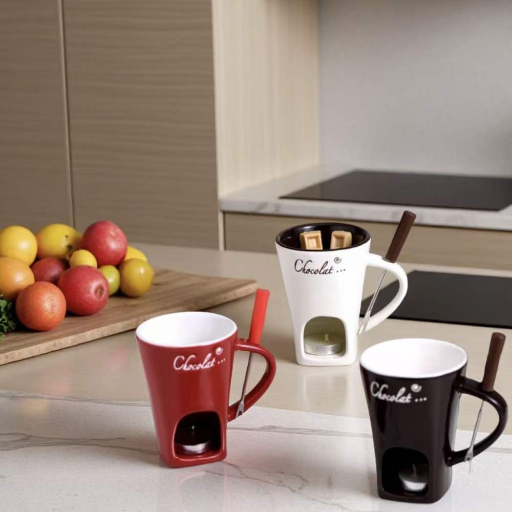 Cangkir Fondue Cokelat Keramik - Chocolate Snack ulasan dan harga