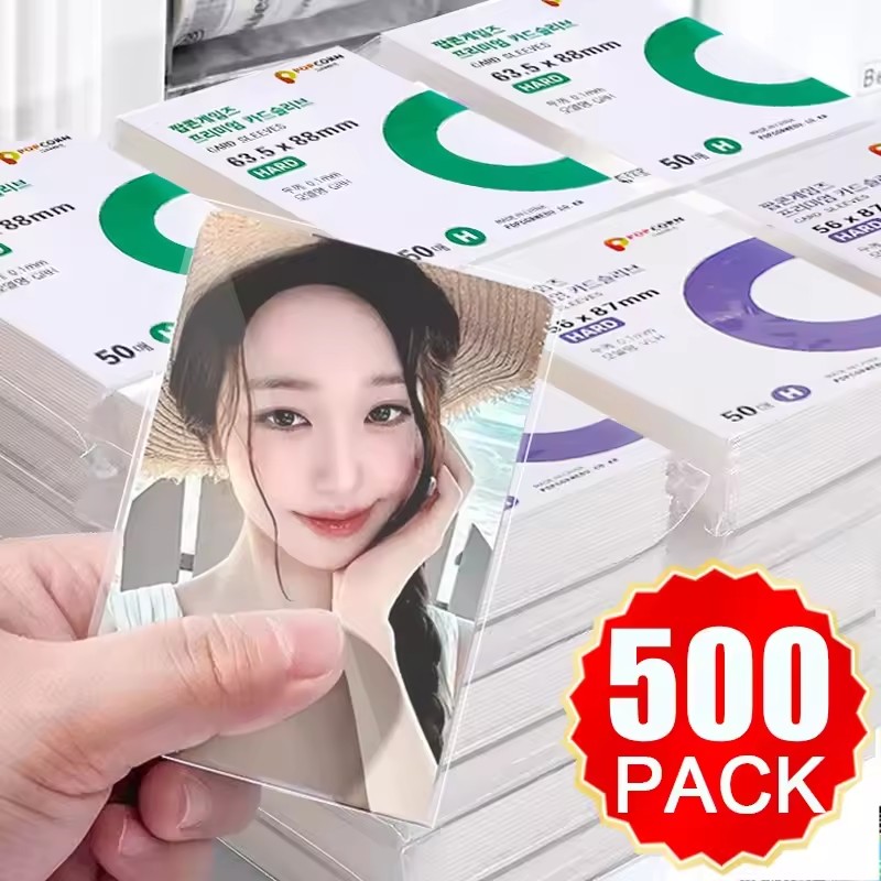 500Pcs Pelindung Kartu Korea H - Popcorn ulasan dan harga